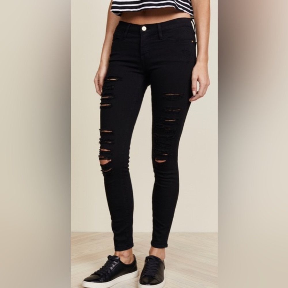 Frame Le Skinny de Jeanne Ripped Skinny jeans